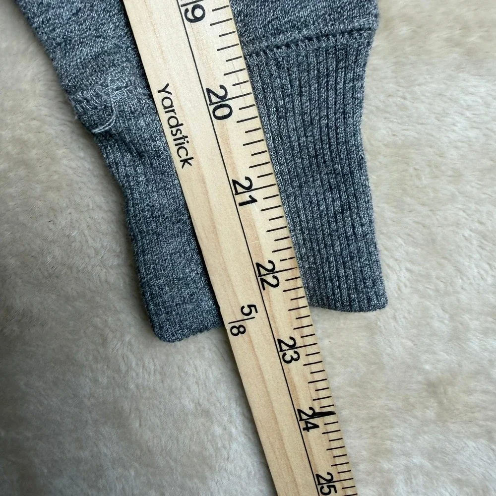 Ralph Lauren Kids Gray Sweatshirt Dress Toggle‎ Neck Patch Logo Red Stripe XL 16